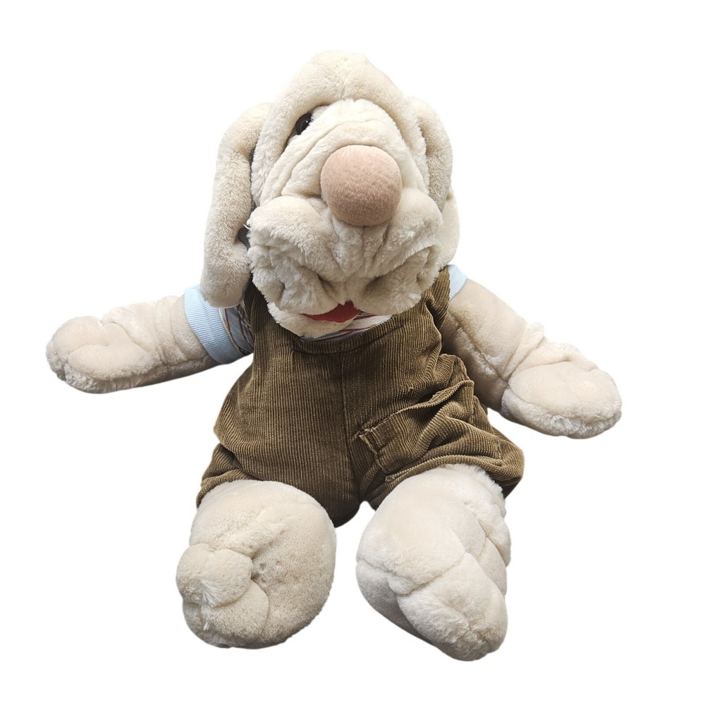 Vintage GANZ‎ Wrinkles Plush Dog Puppet 16"